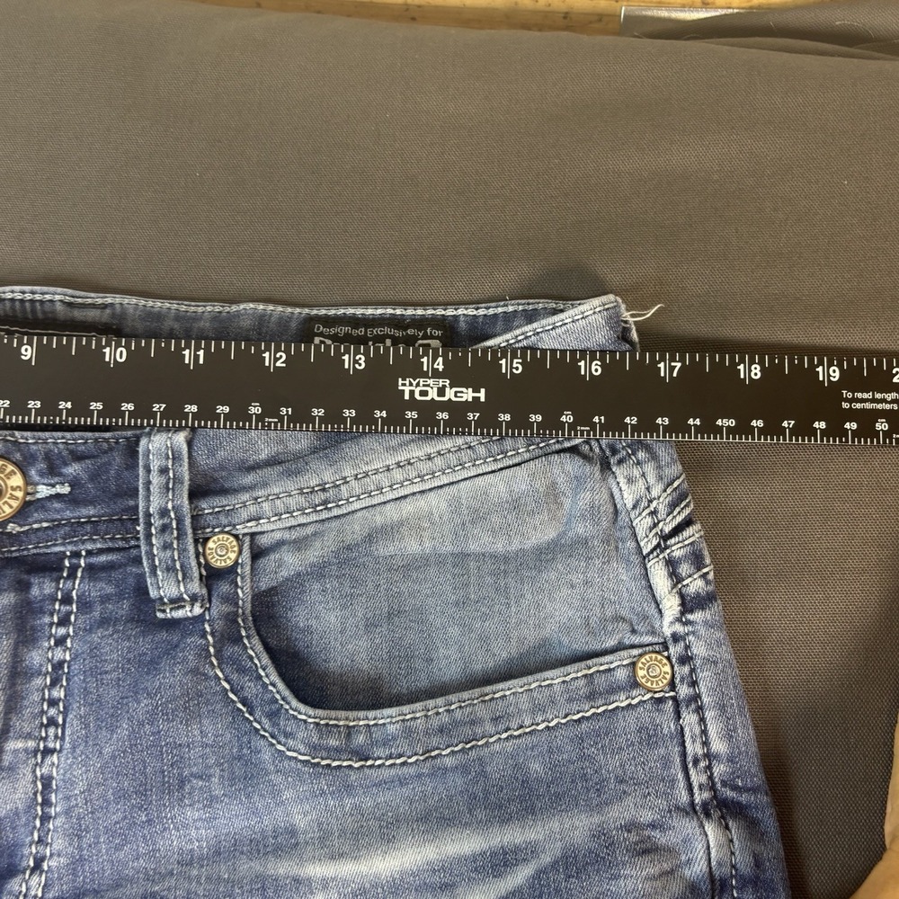 Salvage Buckle Jeans Men's 32(S)- 32x28 Blue Denim Mayhem Straight Regular Fit - Picture 8 of 9
